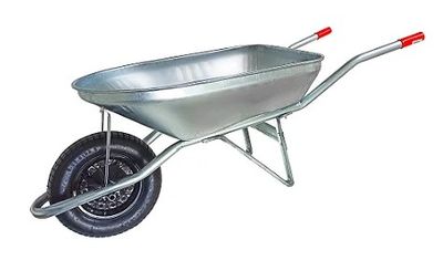 Carrinho de Mão Aço Galvanizado Reforçado 65 Litros