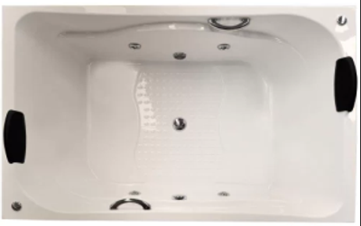 Banheira C/ Aquecedor Ancona Dupla Luxo 170x110cm