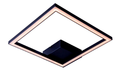 Plafon Led Urban 1 Preto 24w 6000k