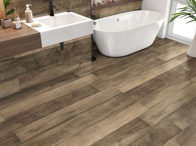 Piso Régua Acetinado Retificado Cabernet 20x120cm