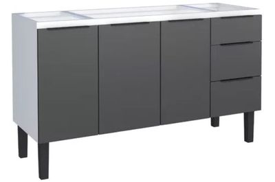 Gabinete para Pia Júpiter 200cm Preto