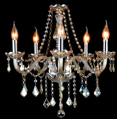 Lustre em Cristal Champagne Semplice 18 Braços