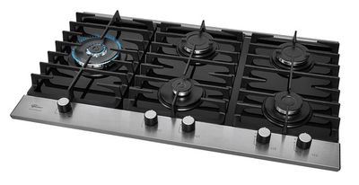 Cooktop Inox 5 Bocas Platiniun Prime Escovado