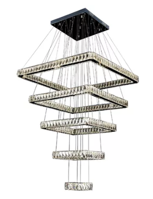 Pendente Led Cristal Alliance 3 Aros 4000k 93w