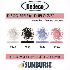 KIT 4 FASES SUNBURST 7/8 DISCO DUPLO SILICIO