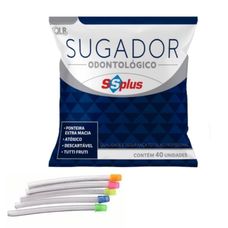 SUGADOR ODONTOLÓGICO DESCARTÁVEL SSPLUS (40PCS)
