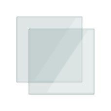 PLACA SILICONE 1,0 MM QUADRADA (10 PCS) - ESSENCE DENTAL