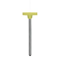 Roda Pequena Borracha Diamantada Amarela 1145