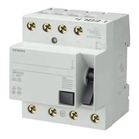 Dispositivo DR Diferencial Residual Tetrapolar125A 30MA DIN 5SM3345-0 Siemens