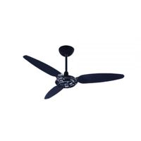 Ventilador de Teto Comercial Preto 3 Pás 130W 127V Classe A VENTISOL