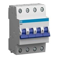 Disjuntor Curva C 4 x 25A MDW-C WEG