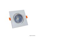 Luminaria Spot Quadrado Embutir Led 3W Bivolt Luz Amarela 3000K