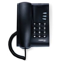 Telefone com Fio Intelbras Pleno sem chave Preto