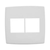 PLACA 4X4 4 MÓDULOS 2+2 BRANCA PIAL PLUS+ 618512BC