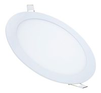 Painel Plafon Luminária Led Redonda Embutir Slim 6w 3000k Branco Quente