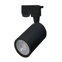 Luminária Spot para trilho Preto com led integrado 5W Luz Branco Frio Bivolt Luminatti