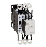 Contator Weg 220V 9A Tripolar 3NA para capacitor CWMC  9-10-30X26 12713060 WEG