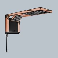 Chuveriro e Ducha Aqua Duo Black Ultra Preta e Rose Gold 220v 7800w Lorenzetti