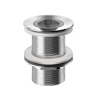 Válvula de escoamento para tanque sem ladrão 2.1/2 x 1.1/4 cromado Docol