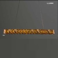 Luminária Pendente Tokyo Strip Gold Led 18W 4000K LLum