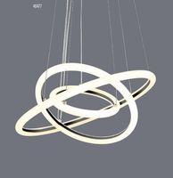 Luminária Penedente Orbital Triple Preta 49W 3000K 40C LLum