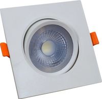 Luminaria Spot Quadrado Embutir Led 5W Bivolt Luz Branco quente 3.000K LLUM