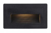 Balizador Led Embutir Preto LINDER 3w 320lm IP65 Nordecor