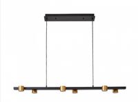 Pendente Led Paika Dourado e Preto 24w 1920Lm 3000K Nordecor