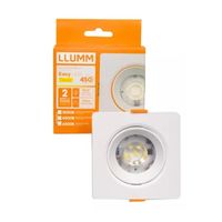 Spot Led Quadrado de Embutir Branco Easyled Decor 5W 3000K Bivolt LLumm