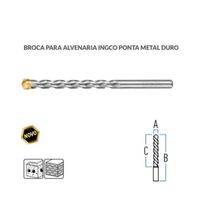 Broca Para Alvenaria INGCO Ponta Metal Duro 6mm X 150mm DBM111062