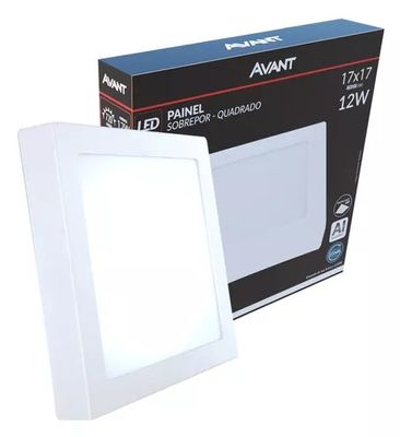 PLAFON LED SOB QUADRADO 12W 6500K - AVANT