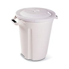 Lixeira 35 Litros Branca Plasvale
