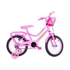 Bicicleta Monark Bike Brisa Feminina Aro 16 Rosa