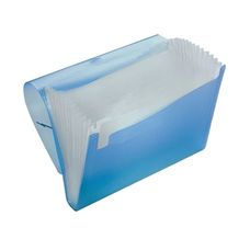 Pasta Sanfonada A4 Polibras Azul – 12 Divisórias