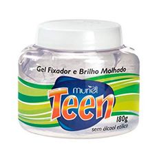 Gel Fixador Capilar Muriel Teen Brilho Molhado Transparente 180g