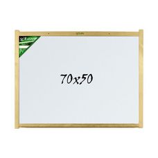 Quadro Branco Souza 70x50cm - Moldura em Madeira