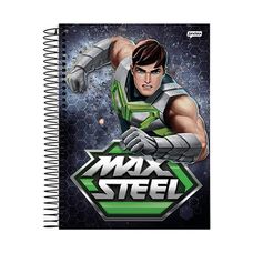 CADERNO UNIV C/D 10X1 MAX STEEL 200F JANDAIA - CAPAS SORTIDAS