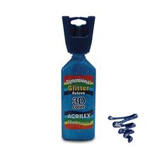 Tinta Dimensional Relevo 3D Glitter Acrilex 35ml – 204 Azul
