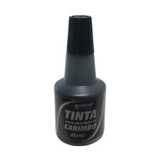 Tinta P/almofada de Carimbo Preta 40ml