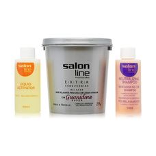 Salon Line Relaxer Guanidina Extra Super + Ativador 215g