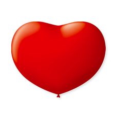 Balão São Roque Coração Número 6 - 50 Unidades Vermelho