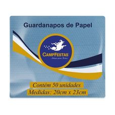 GUARDANAPO 20X23 AZUL MEDIO C/50 FLS