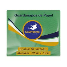 GUARDANAPO 20X23 VERDE CLARO C/50 FLS