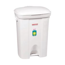 Lixeira com Pedal 36 Litros Branca Sanremo