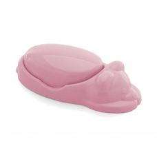 Saboneteira Urso Rosa Adoleta Bebê