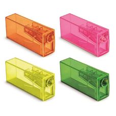 Apontador Com Depósito Neon Sortido - Faber Castell