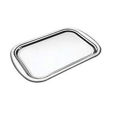 Bandeja Tramontina Cosmos Retangular em Aço Inox 38,5x25cm