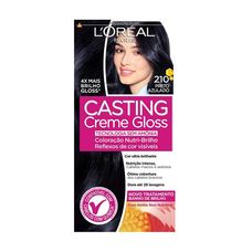 Tintura Casting Creme Gloss Loreal 210 Preto Azulado