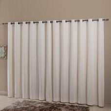CORTINA ALGODAO COM ILHOSES 220X180CM CRU - SULTAN