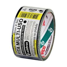 Fita Multiuso Silver Tape Preta 48mm x 5m - Adelbras
